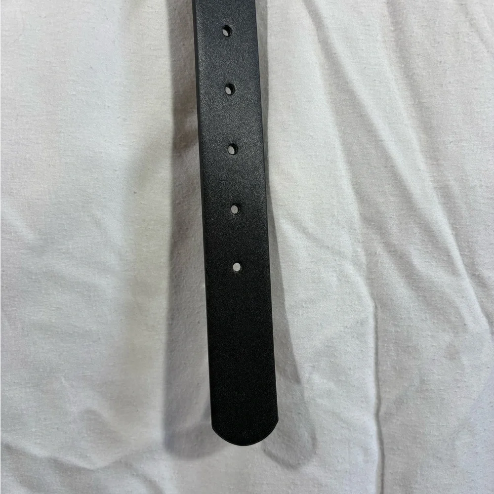 Time and Tru Black Leather Belt